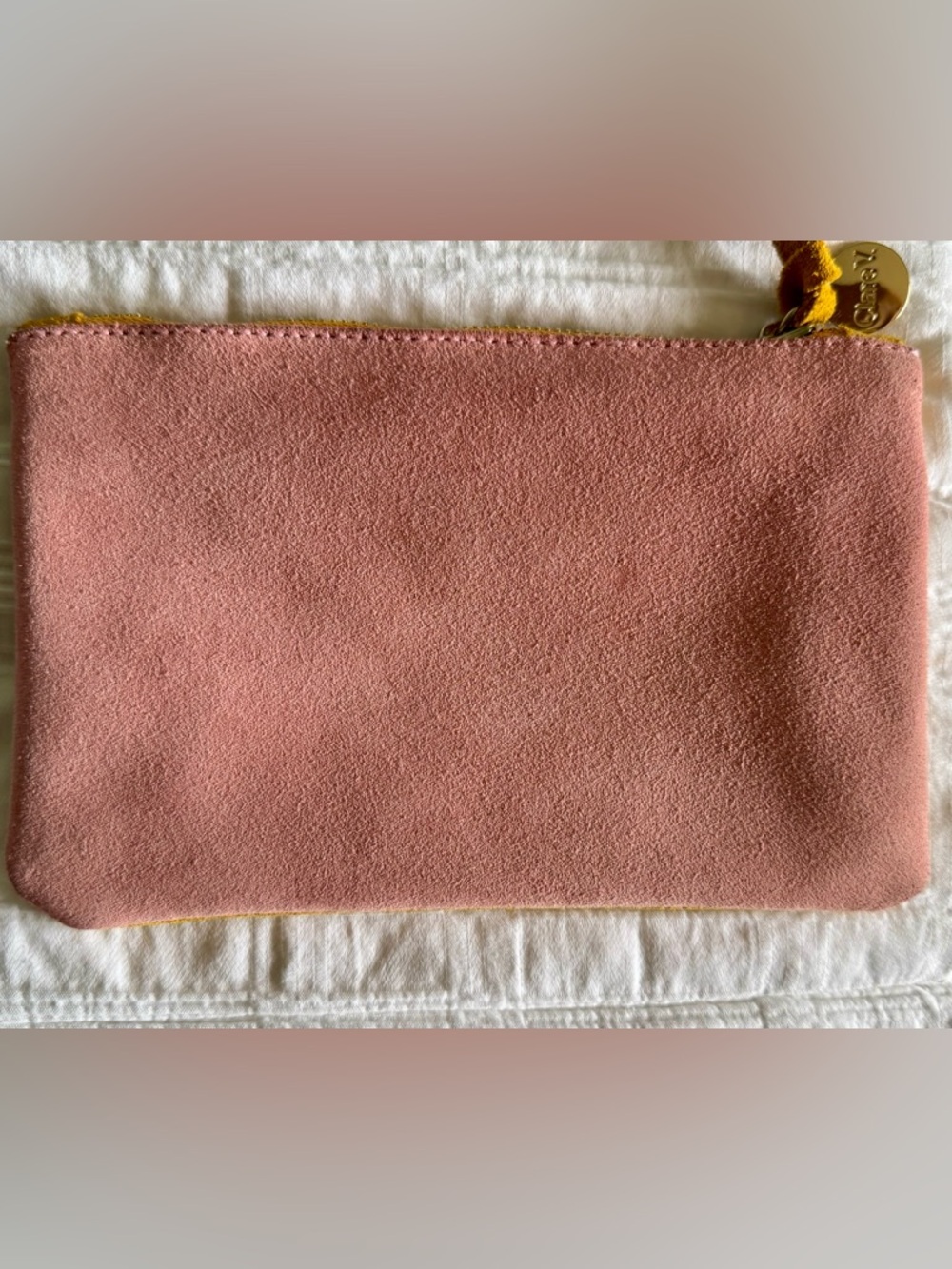 Clare V - Two Toned Color Suede Pouch